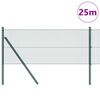 vidaXL Palo della recinzione Verde 25 x 0,4 m (rete da 12 x 12 mm)