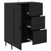 vidaXL Credenza con cassetto Rovere Nero 69,5 x 34 x 90 cm