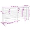 vidaXL Copertura per Radiatore Bianca 172x19x81,5 cm in MDF
