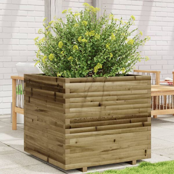 vidaXL Fioriera da Giardino 80x80x72 cm in Legno di Pino Impregnato