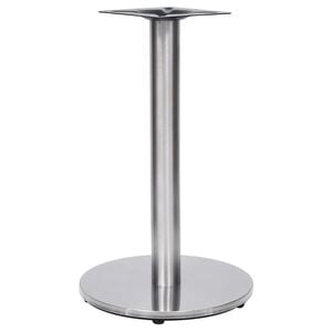 vidaXL Gamba per Tavolino da Bistr&ograve; Argento &Oslash;45x72 cm in Acciaio Inox