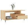 vidaXL Tavolino da Salotto Rovere Sonoma 90x49x45 cm Legno Multistrato