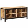 vidaXL Panca Porta Scarpe 110x35x51cm Legno Massello di Mango Grezzo