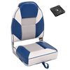 vidaXL Set Sedile da Barca Pieghevole 2pz con Schienale Alto