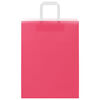 vidaXL Sacchetti di Carta 50 pz con Manici Rosa 26x12x35 cm