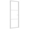 Porta Interna VidaXL 76x201.5cm | Bianco Opaco Con Vetro E Alluminio | Design Moderno E Funzionale - Foto 8