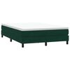 vidaXL Giroletto a Molle con Materasso Verde Scuro 140x210 cm Velluto