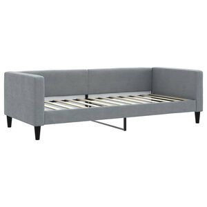 vidaXL Letto da Giorno Grigio Chiaro 90x200 cm in Tessuto