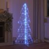 vidaXL Albero di Natale con 160 LED Blu 150 cm Acrilico