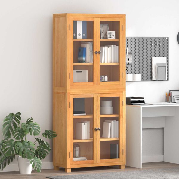 vidaXL Set di Mobili per Magazzino con porta Marrone Legno multistrato