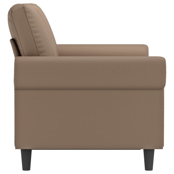 vidaXL Divano a 2 Posti Cappuccino 140 cm in Similpelle