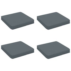 vidaXL Cuscini per Sedia in 4 Pezzi VUGHT 4 pcs 100% Poliestere Blu