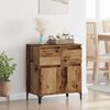 vidaXL Credenza con cassetto Legno vecchio 60 x 35 x 70 cm