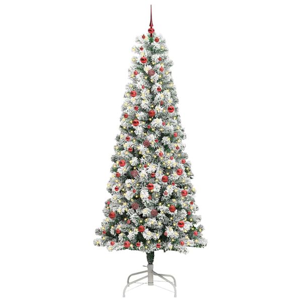 vidaXL Albero di Natale Artificiale con Rami Pieghevoli 240 cm