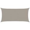 vidaXL Vela Parasole 160 g/m&sup2; Rettangolare Grigio Chiaro 3x6 m in HDPE