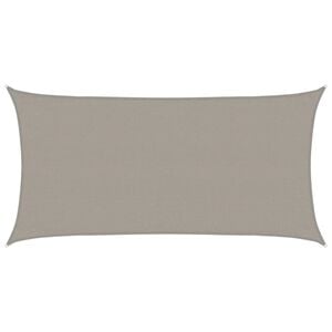 vidaXL Vela Parasole 160 g/m&sup2; Rettangolare Grigio Chiaro 3x6 m in HDPE
