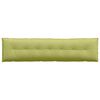 vidaXL Cuscino per Schiena Verde chiaro 200 x 19 x 50 cm Tessuto