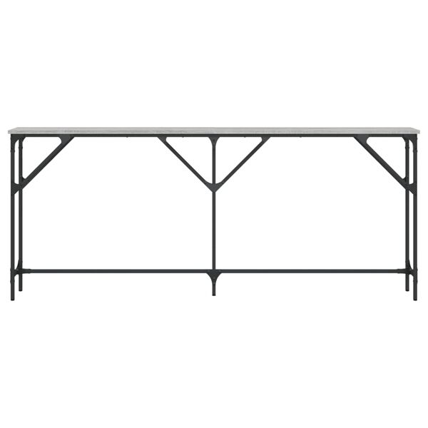 vidaXL Tavolo Consolle Grigio Sonoma 180x23x75 cm in Legno Multistrato