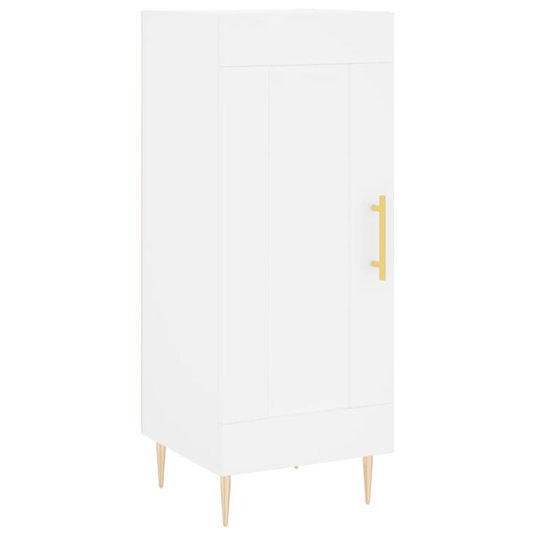 vidaXL Credenza Bianca 34,5x34x90 cm in Legno Multistrato