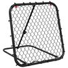 vidaXL Rimbalzatore da Calcio Regolabile Nera 84x73x60-80 cm Acciaio
