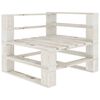 vidaXL Set Salotto da Giardino 9 pz su Pallet in Legno Bianco