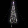 vidaXL Albero di Natale LED con picchetti per il terreno 400 cm Ferro