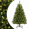 vidaXL Albero di Natale Artificiale con Rami Pieghevoli 120 cm 150 LED