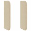 vidaXL Orecchia della Testata Crema 40,5 x 40,5 x 4 cm Tessuto