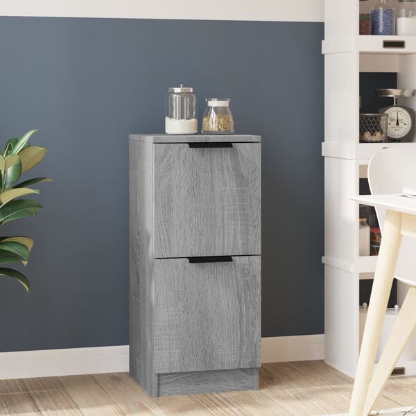 vidaXL Credenza Grigio Sonoma 30x30x70 cm in Legno Multistrato