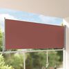 vidaXL Tenda da Sole Laterale Retrattile per Patio 140x300cm Marrone