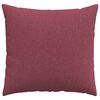 vidaXL Cuscini da Divano 2 pcs Rosso Vino 45 x 45 cm Tessuto