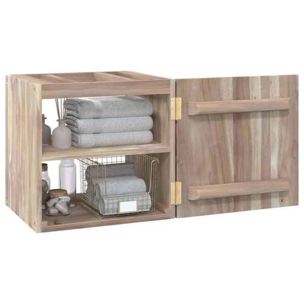 vidaXL Mobile da Bagno a Parete 41x38x40 cm in Legno Massello di Teak