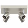 vidaXL Faretto da soffitto Nichel 26,5 x 26 x 11,5 cm Metallo