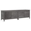 vidaXL Contenitore Giardino Antracite 198,5x50x56,5 cm Massello Abete