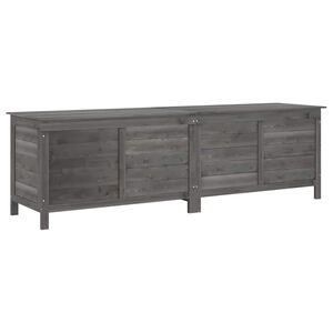 vidaXL Contenitore Giardino Antracite 198,5x50x56,5 cm Massello Abete