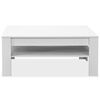 vidaXL Tavolino da Salotto in Legno Multistrato 110x65x48 cm Bianco