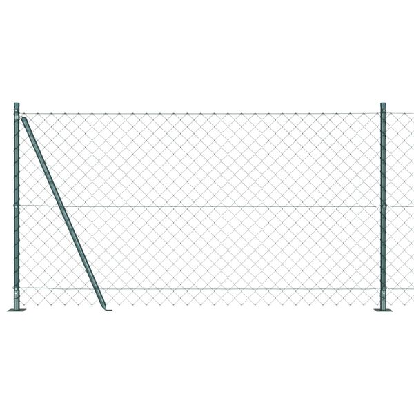 vidaXL Palo della recinzione Verde 10 x 1,2 m (maglie 60 x 60 mm)