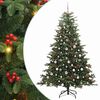 vidaXL Albero di Natale artificiale con 300 LED Verde 210 cm