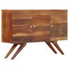 vidaXL Credenza in Legno Massello di Recupero 110x30x75 cm Marrone