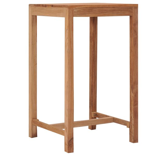 vidaXL Tavolo da Bar da Giardino 60x60x105 cm Legno Massello di Teak