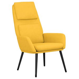 vidaXL Poltrona Relax Giallo Senape in Tessuto