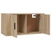 vidaXL Mobili Porta TV a Parete 3 pz Rovere Sonoma 80x34,5x40 cm