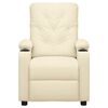 vidaXL Poltrona Massaggiante Crema in Similpelle