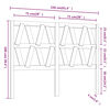 vidaXL Testiera per Letto Bianca 156x4x100cm in Legno Massello di Pino