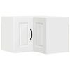vidaXL Mobile angolare per parete PORTO Bianco 57 x 57 x 40 cm