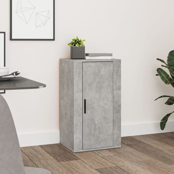 vidaXL Credenza Grigio Cemento 40x33x70 cm in Legno Multistrato