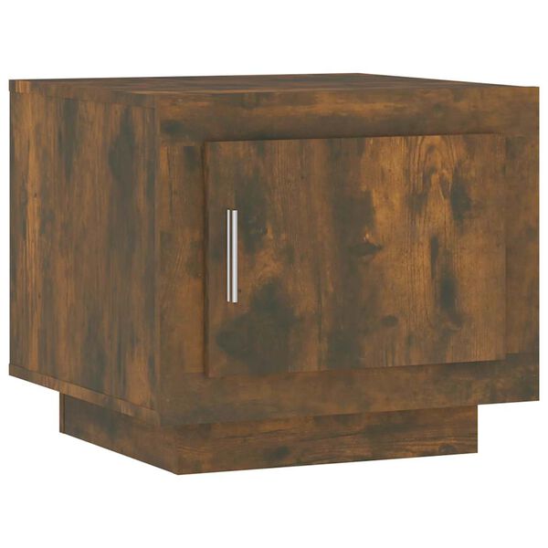 vidaXL Tavolino da Salotto Rovere Fumo 51x50x45cm in Legno Multistrato
