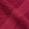 vidaXL Asciugamani per ospiti FROGN 4 pz Bordeaux 30x50 cm 360 g/m&sup2;