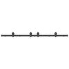 vidaXL Kit di Binari per Porte Scorrevoli 183 cm Acciaio Nero