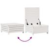 vidaXL Set Salotto Giardino 7pz con Cuscini Bianco Legno Massello Pino